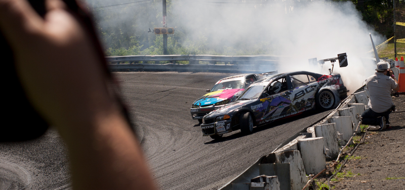 Illustration for article titled What Happens When Your Drift Car Hits The Wall Going The Wrong Way